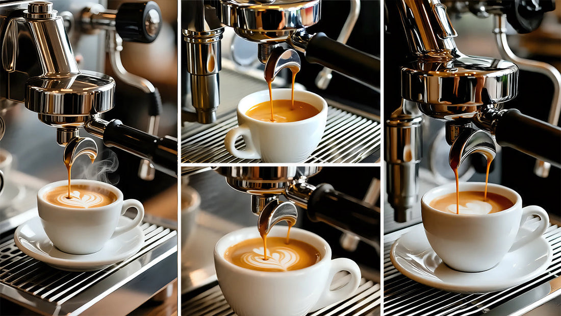 Barista Moments espresso machine latte art coffee extraction professional café craftsmanship photography