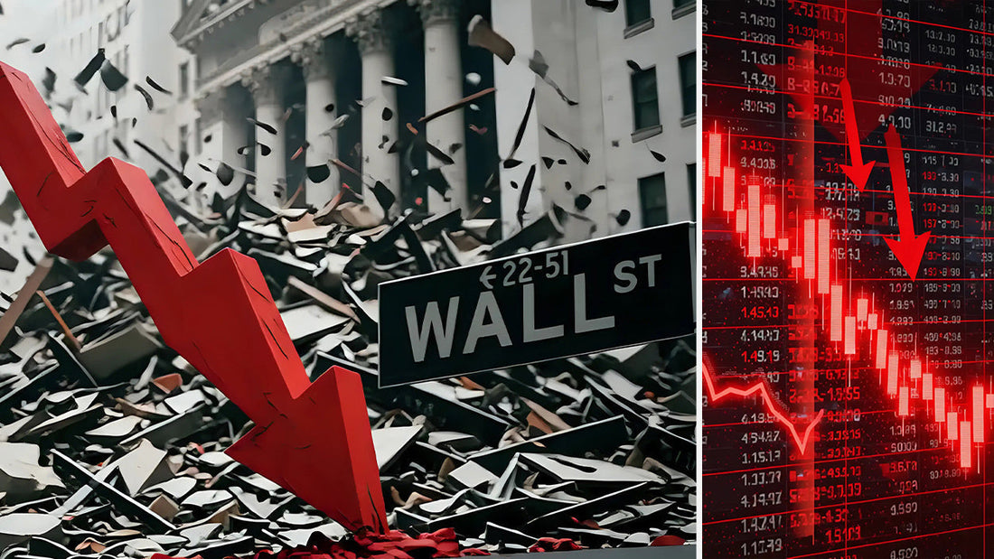 The Great Crash - Dramatic financial crisis photography